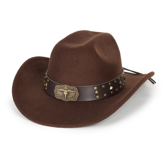 Sombrero vaquero XuoAz Western enrollable Fedora talla S-M