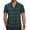 Green&blue, variant on COOFANDY Mens Short Sleeve Button Down Shirt Plaid Button Up Shirts Casual 75% Cotton Work Shirts