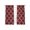 Wine Red, variant on Dark Blue Morocco Sheer Curtains 63 Inch Length 2 Panels for Living Room, Ethnic Abstract Geometric Quatrefoil Grid Voile Kitchen Curtain Set, Luxury Privacy Drapes Window Treatment for Bedroom