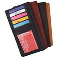 thumbnail image 2 of Genuine Leather Slim Bifold Checkbook Cover Credit Card ID Holder, 2 of 27