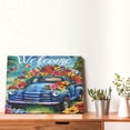 thumbnail image 4 of Balery Floral Truck Welcome Pattern Canvas Decorative Picture – 30x40in Premium Wall Art, Modern Canvas Print for Home Decor（Horizontal）, 4 of 6