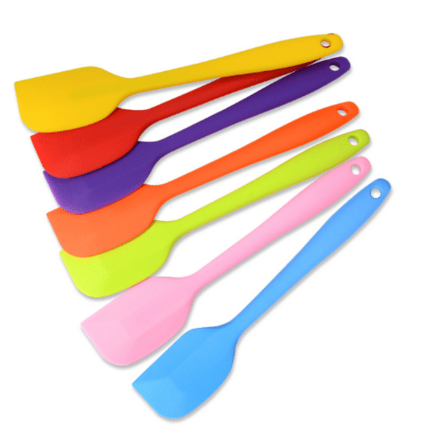 Silica gel Spatula Cream Spatula Butter Scraper Integrated Steel Core Silicone Cake Spatula Baking Tool Cake Tool Mixing Knife
