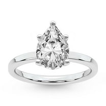 IGI Certified 4 Carat Pear Shape Lab Grown Diamond Engagement Ring | 14K White Gold |Solitaire Lab Diamond Ring | FG-VS1-VS2 Quality Friendly Diamonds