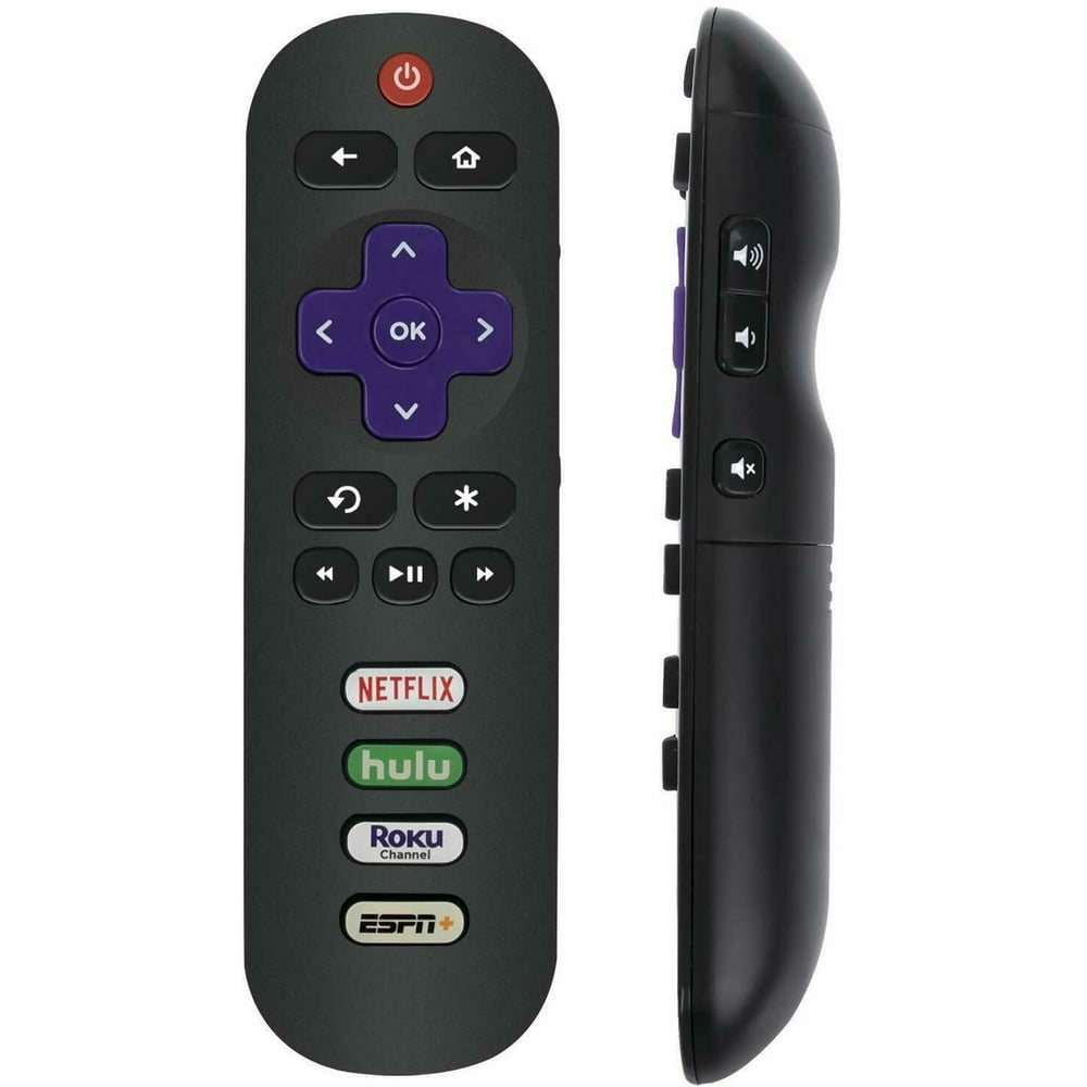 Replaced TCL Roku TV Remote Control with Netflix hulu Roku Channel ESPN