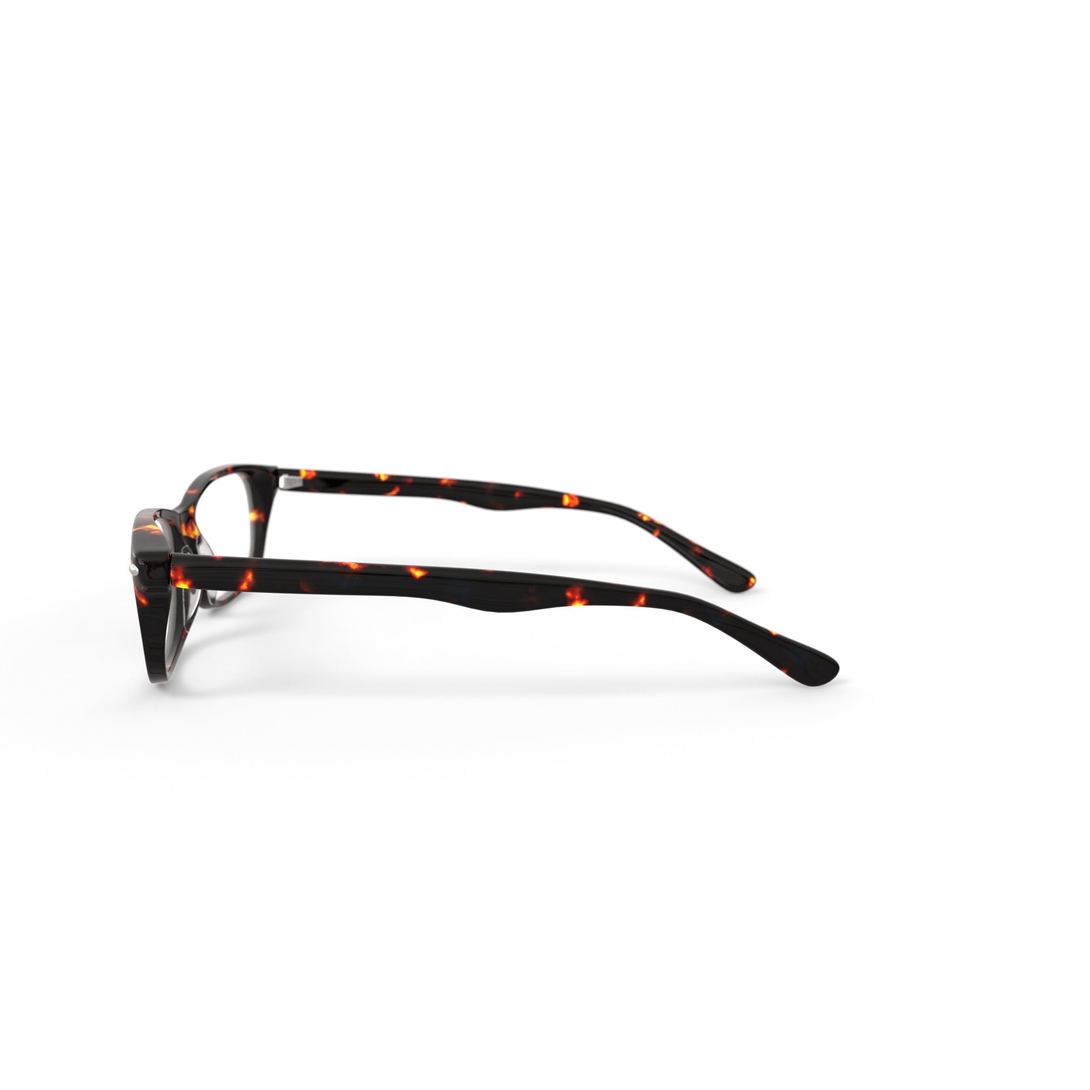 Walmart Men's FM9195 Rectangular Prescription Eyeglasses with Case, Brown Tortoise