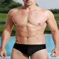 thumbnail image 4 of Maillot de Bain Homme Noir, Short de Bain Imperméable à Séchage Rapide, 4 of 6