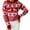 Red, variant on Inevnen Women's Ugly Christmas Sweaters Snowflake Reindeer Holiday Knit Xmas Sweater Pullover Tops