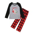 thumbnail image 1 of Kmbangi Christmas Parent-child Nightwear Printed Pattern Tops and Pants, 1 of 9