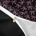 thumbnail image 4 of Meiyoeat Girly Ribbon Bow Bedding for Teens, Black pink Duvet Cover Full for Bedroom,Black Reversible,3pcs,No Comforter, 4 of 6