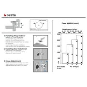 Berta 1/2 Overlay Soft Closing Face Frame Cabinet Hinges with Screws (10 Pack)