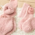 thumbnail image 6 of 7Pairs Cute Fuzzy Socks for Women Winter Fluffy Cozy Plush Slipper Socks Casual Home Sleeping Socks, 6 of 6