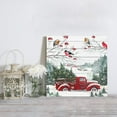 thumbnail image 4 of Christmas Wall Art - Red Truck Canvas Funny Leaping Prints,Framed Merry Christmas Wall Decorations Ready to Hang,Wall Decor for Bedroom Bathroom Kitchen,Christmas Gift,Home Decor,12"x12", 4 of 6