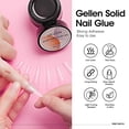 thumbnail image 4 of Gellen Solid Nail Glue Gel Kit with Mini Lamp Dryer for Fake Nails, 8g Strong Solid Glue for Salon Nail Art UV/LED 8W Light Cure Nail Prep, 4 of 9