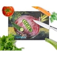 thumbnail image 2 of Carolines Treasures MW1092LCB Vegetables - Onion One-Yun Glass Cutting Board Large 12H x 16W multicolor, 2 of 2