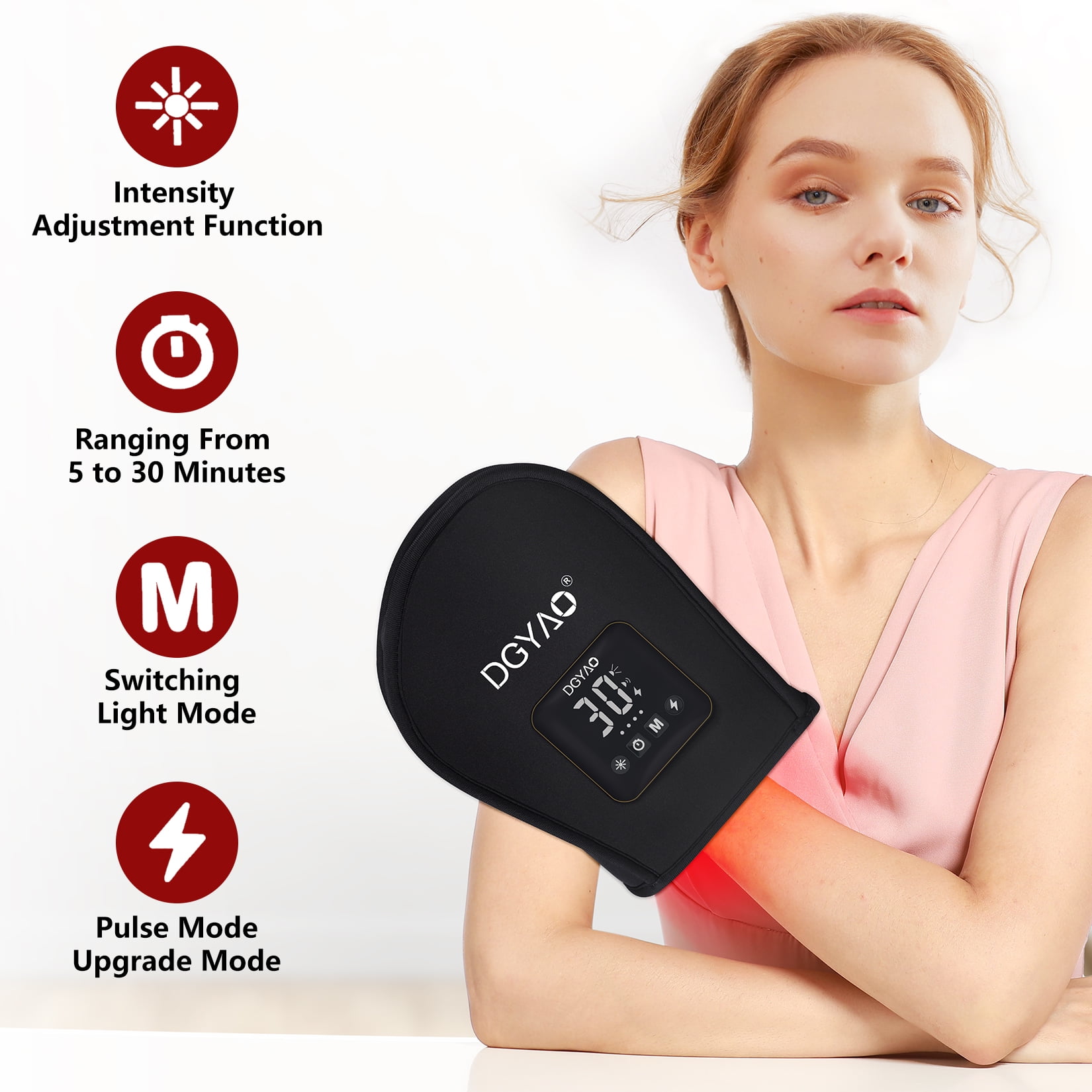 TUOYR Cordless Red Light & Near Infrared Light Device for Hand, Perfect Gift Present for Man/Woman/Family