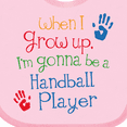 thumbnail image 4 of Inktastic Handball player Future Boys or Girls Baby Bib, 4 of 4