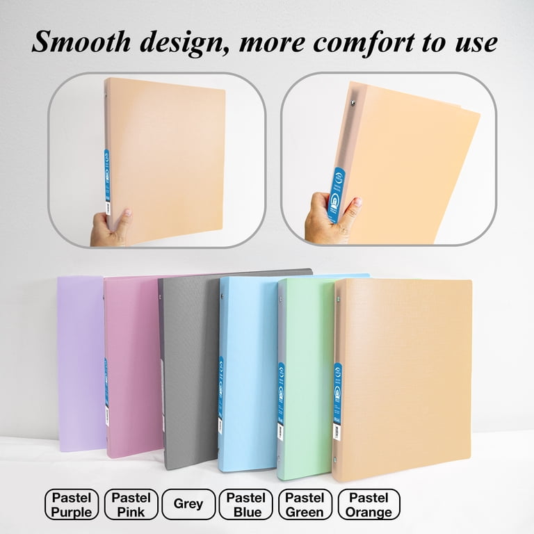 pastel card binder Aegis: 4-Pocket Diamond-Zip Toploader (Spring open rings for quick page access and smooth reorganization Pastel Photocard Binder
