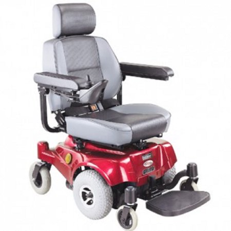 CTM - Compact Mid-Wheel Drive Power Chair, Burgundy - PHILLIPS POWER PACKAGE TM - $500 VALUE