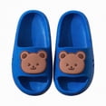 thumbnail image 3 of Ccpelsie Toddler Slides Slipper Unisex Child Boys Girls Slide Sandals for Kids Flip Flops Comfy Shower Slippers Beach Garden Shoes（Blue,8.5), 3 of 7