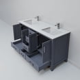 thumbnail image 6 of Jacques 60 in. W Dark Grey Double Bath Vanity, Cultured Marble Top, and Faucet Set, 6 of 8