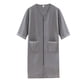 thumbnail image 3 of Camisón fino de primavera y verano para mujer, pijama de largo medio con cremallera, ropa de casa para mujer con sobrepeso, toalla de baño para mujer, 3 of 6