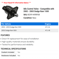 thumbnail image 2 of Idle Control Valve - Compatible with 2002 - 2003 Dodge Ram 1500, 2 of 2