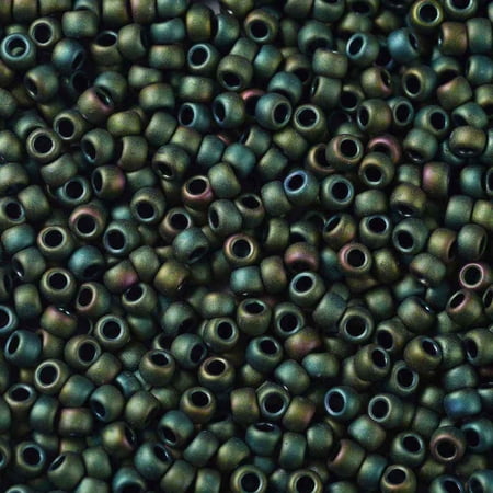 50 g TOHO Round Seed Beads Japanese Seed Beads (707) Matte color Iris Peridot 8/0 3mm Hole: 1mm 1110pcs/50g