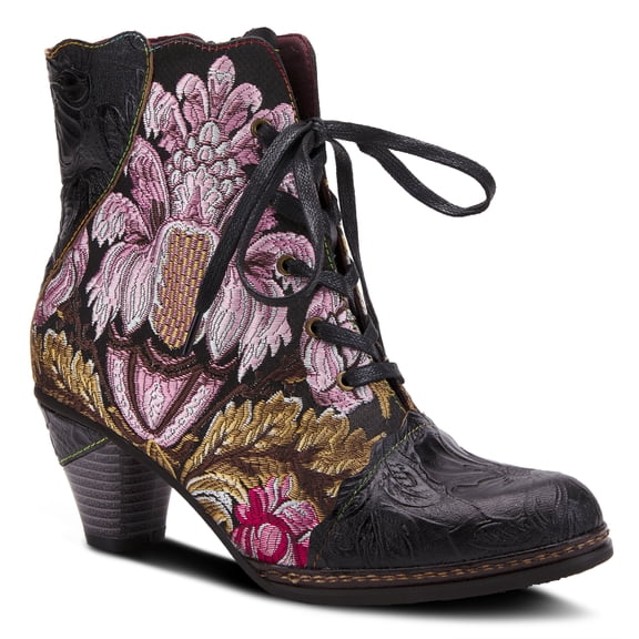 Spring Step L`Artiste Siren Women's Embroidered Lace-Up Bootie