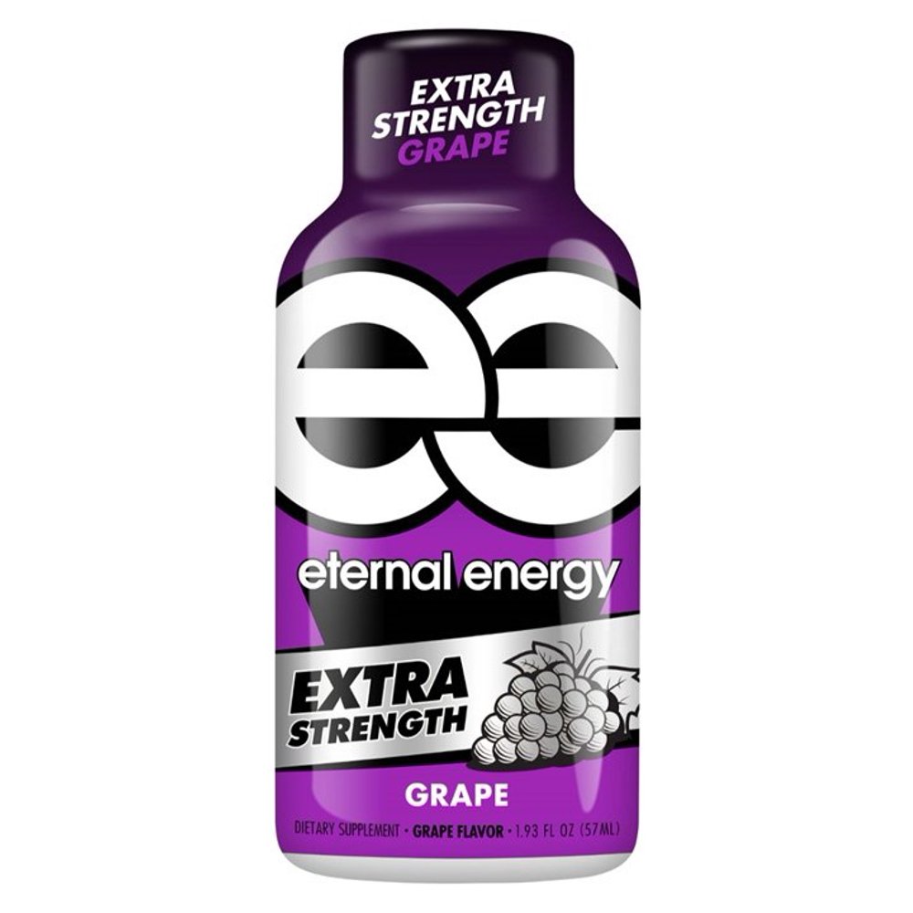 Eternal Energy Shot, Extra Strength, Grape 1.93 oz, 12 Count Walmart