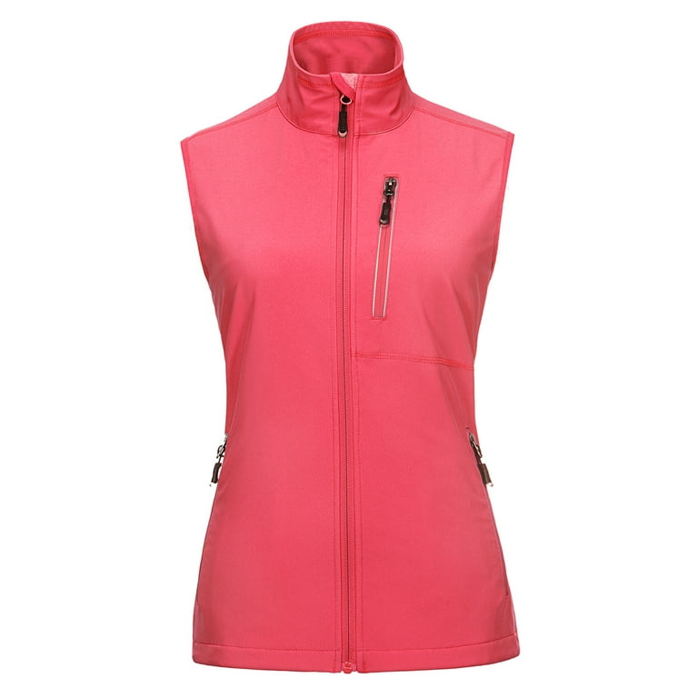 33,000ft Women's Lightweight Running Vest Outerwear with Pockets, Windproof  Sleeveless Jacket for Golf Hiking Travel