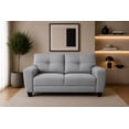 thumbnail image 1 of Love seat El Bazar Store Sidney Lino Gris plata 2 plazas, Modular, Moderno, Sala, Sofa, 1 of 4