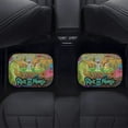 thumbnail image 4 of Rick And Morty 4 Pcs Car Floor Mats Universal Fit Floor Mats Front & Rear Liners for Trucks Van SUV Auto, 4 of 8