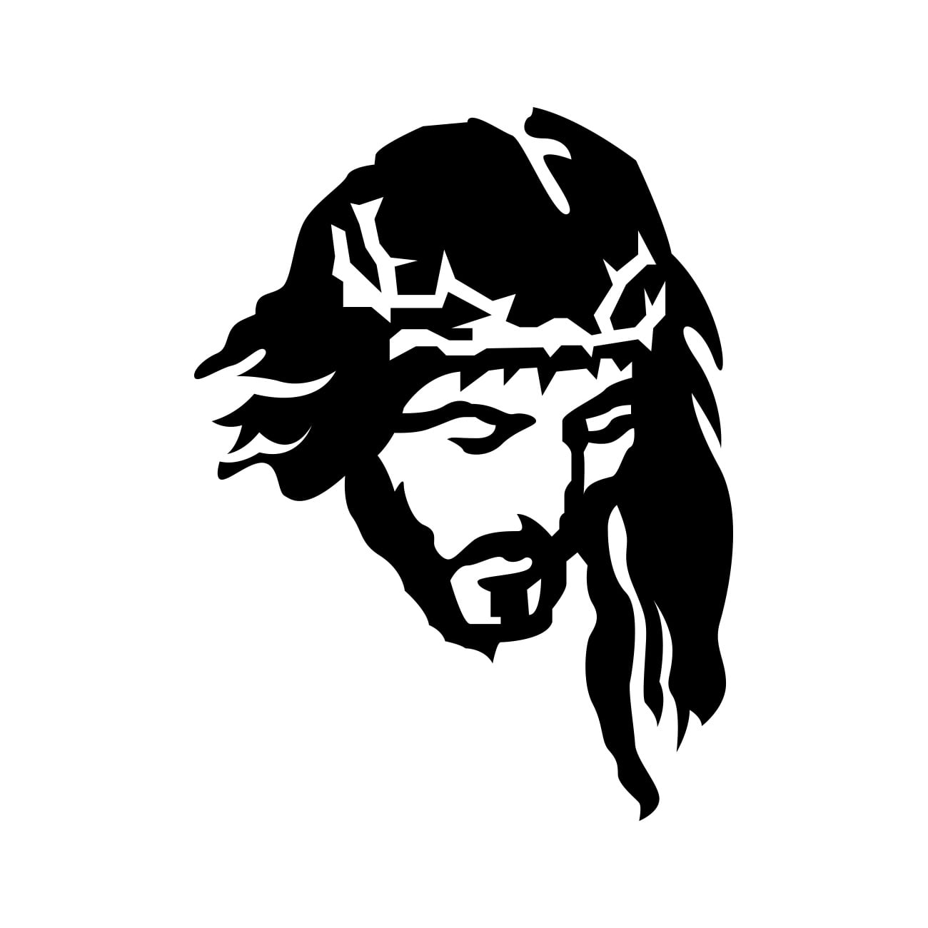 Jesus Christ Sticker Decal Die Cut Self Adhesive Vinyl Weatherproof Made in USA Many