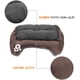 thumbnail image 4 of Cama para perros, cesta para perros lavable, sofá para perros, cojín para perros, cesta para perros sin silicona, cama para mascotas para gatos y perros pequeños y medianos, marrón Xemadio LN-0007, 4 of 6