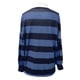 thumbnail image 4 of MHFRRA Camiseta de Manga Larga a Rayas, Informal, Holgada, con Cuello Levantado, Cómoda, para Uso Diario, Básica, para Otoño e Invierno Azul Oscuro, 4 of 4