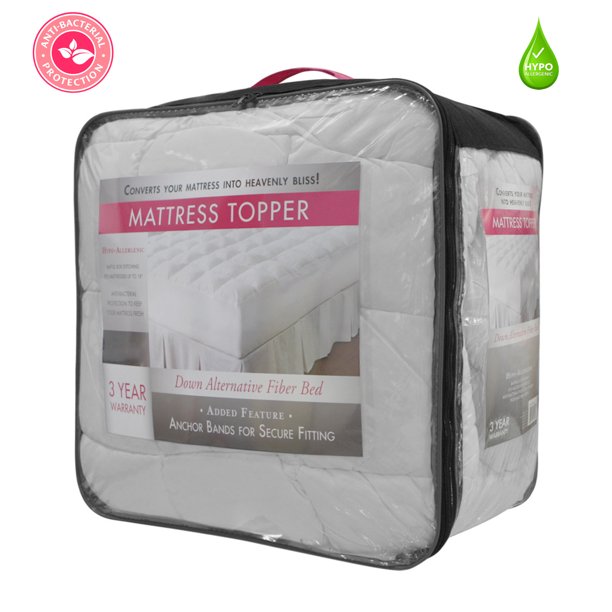 Ultra Plush Down Alternative Mattress Topper With Anchor Bands King