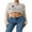 Beige, variant on Fortune Women Hollow Out Top Long Sleeve Crochet Knit Crop Tops See Through Fishnet Top