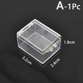 thumbnail image 1 of linyes Box Specimen Display Box Coins Display Frame Holder Rock Display Case Clear Square Cubes Jewelry Storage Container Specimen Display Case Mineral Storage Boxes, 1 of 8