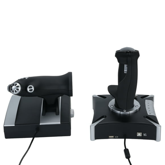 Flight Simulator Control, Double Pole 4 Axes Flight Simulation Joystick Built in Damping Feedback for Practice Game