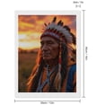 thumbnail image 2 of Diamond Art Kits for Adults - Elder Sunset Headdress Portrait 5d Diamond Painting for Adults, Diamond Art for Adults Beginners, Frameless Diamond Painting Kits for Adults for Home Wall Decor, 2 of 7