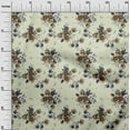 thumbnail image 3 of oneOone Rayon Beige Fabric Florals Diy Clothing Quilting Fabric Print Fabric By Yard 56 Inch Wide, 3 of 4