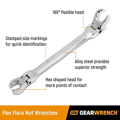 Flange nut wrench outlet