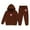 Brown, variant on Gyexs Toddler Kids Girls Clothes Size 4-5 Years Soft Comfy Outfits, 2pcs Sweatsuit Outfit (Black, 4-5 Years)