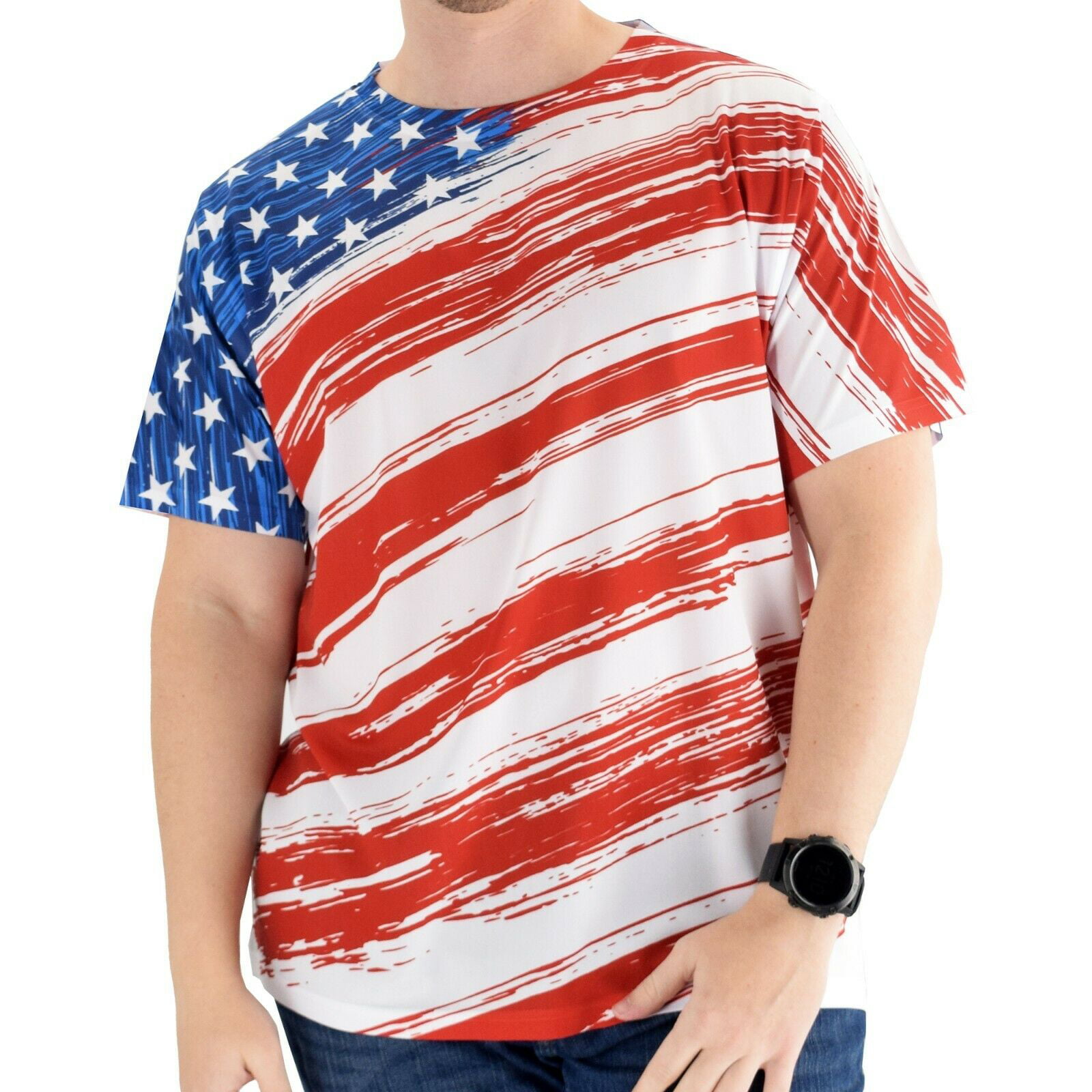 Mens long sleeve American Flag Tshirt 'Resilience' graphic sizes Sm-4XL
