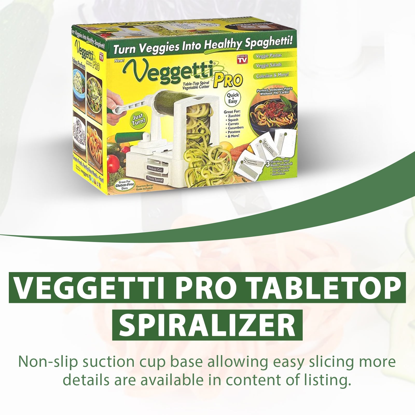 Veggetti® Pro Tabletop Spiralizer Vegetable Cutter, 1 ct - Harris Teeter