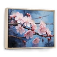 thumbnail image 2 of Designart "Sakura Dream Japon Art in Pink and Blue II" Japan Art Floater Framed Wall Decor, 2 of 7