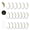 M ×20, variant on Fishing Hooks M ×20 High Carbon Steel Saltwater Resistant Barbed Freshwater Saltwater Use