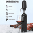 thumbnail image 4 of Electric Wine Pourer, Rechargeable Wine Aerator with 2 Wine Stoppers, Portable 1-Button Automatic Wine Aerator,1 x Wine Aerator 2 x Cork 1 x USB data cable,Black, 4 of 9