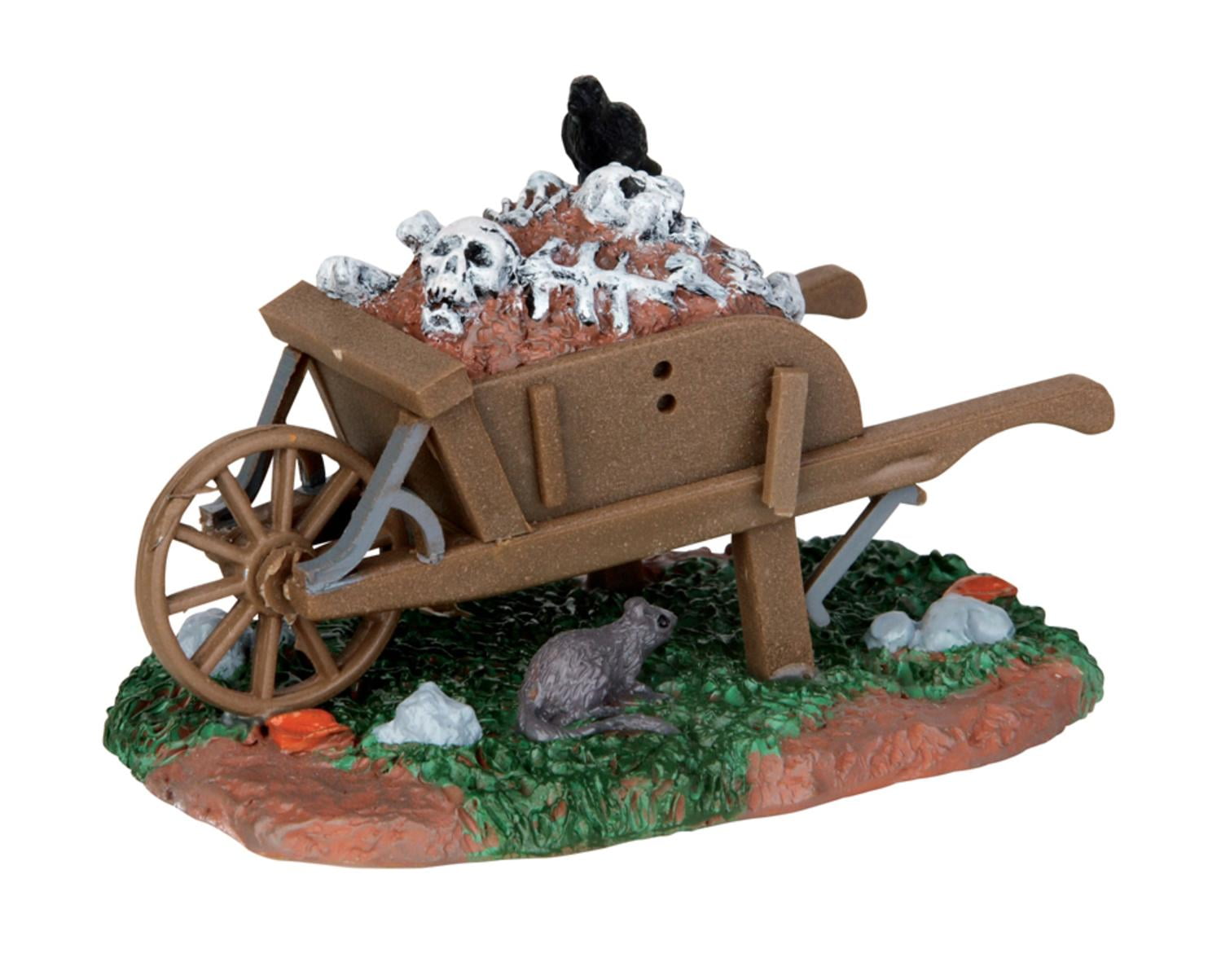 Lemax Spooky Town Village Scary Wheelbarrow Halloween Accessory 54906
