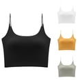 thumbnail image 3 of Lovskoo 2024 Seamless Bras for Women Wireless Bralettes U-Shaped Back Camisole Summer Wear Built In Bras Short Underwear Yellow, 3 of 3